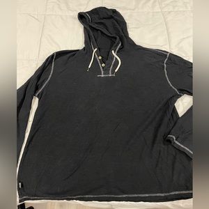 Mens long sleeve  t-shirt with hood
